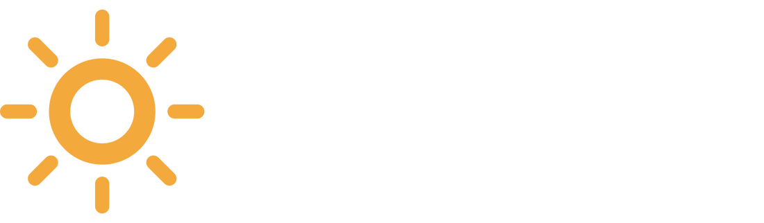 Logo Lumao v bielej verzii pre tmavé pozadie